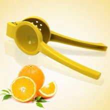 Aluminum Alloy Lemon Squeezer, Manual Citrus Juicer With Creative Design - Yellow - View 4
