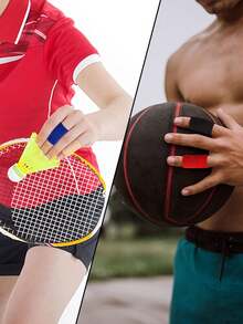 10 Pcs Finger Sleeves Protectors Finger Brace Sport Finger Compression Sleeve Support Breathable Elastic Elastic Thumb Sleeves For Basketball, Tennis,Cycling,Volleball And Badminton Gym Gym Accessories - Brown - View 6