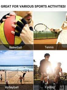 10 Pcs Finger Sleeves Protectors Finger Brace Sport Finger Compression Sleeve Support Breathable Elastic Elastic Thumb Sleeves For Basketball, Tennis,Cycling,Volleball And Badminton Gym Gym Accessories - Brown - View 5
