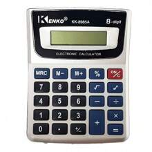 Calculadora Kenko Display Grande KK-8985A - Cinza - Visão 4