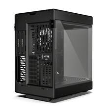 HYTE Y60 - Modern Aesthetic Dual Chamber Panoramic Tempered Glass Mid-Tower ATX Computer Gaming PC Case With PCIE 4.0 Riser Cable Included - Black - Black - View 5