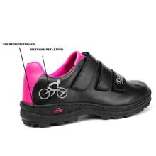 sapatilha para ciclismo feminina confortavel envio imediato - Pink - Visão 2