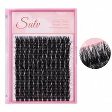 Lông mi giả chồn dày màu đen/nâu sẫm, cong chữ D, làm dày và cong vút, 1 hộp 144 sợi, có sẵn các kích cỡ 8mm/10mm/12mm/14mm/15mm/16mm/18mm/20mm, lông mi sợi chất lượng cao phù hợp cho người mới bắt đầu tự làm tại nhà hoặc chuyên nghiệp, cụm lông mi, cụm lông mi, lông mi riêng lẻ, lông mi, lông mi giả - màu đen - Xem 14