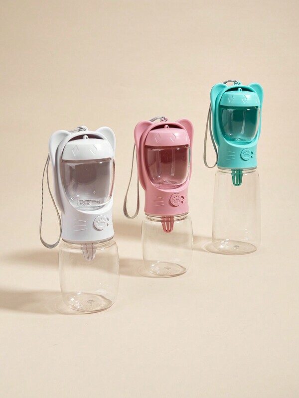 1 Pieza 350ml/550ml Contenedor De Alimentos Desmontable Y Botella De Agua Para Mascotas Todo En , Taza Portátil Para Exterior