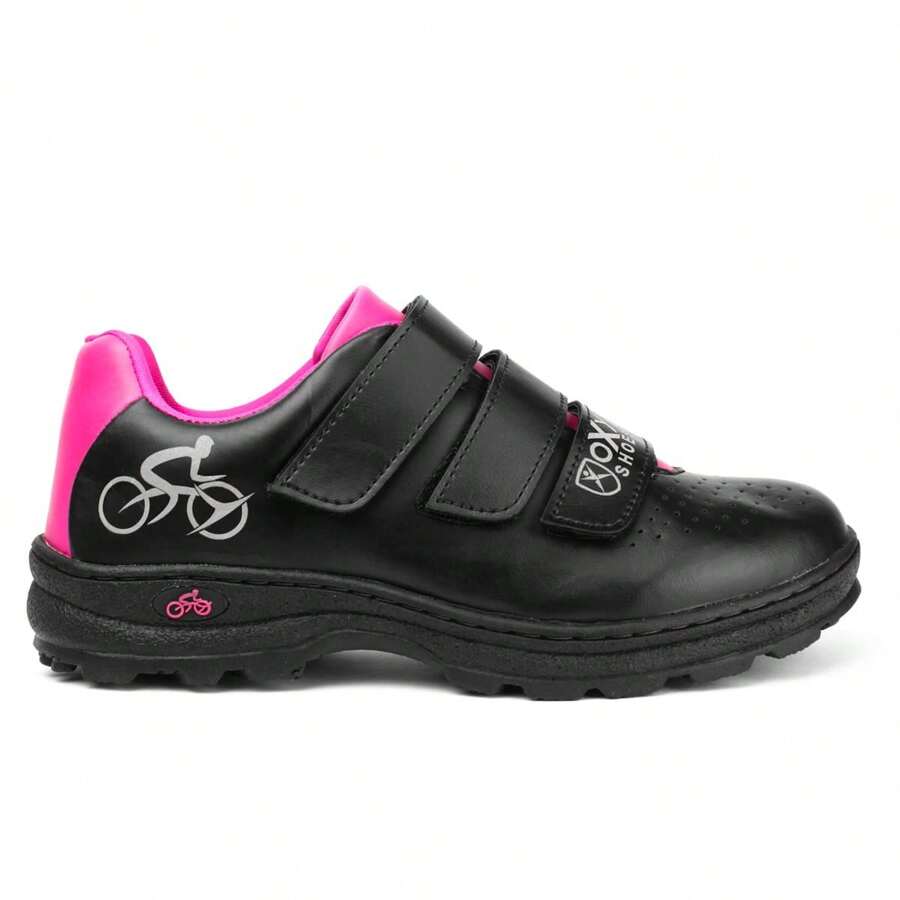 sapatilha para ciclismo feminina confortavel envio imediato - Pink - Visão 1
