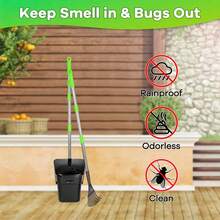 Chó , Tay cầm dài Gấp lại Thìa , Lãng phí Thú cưng Quân nhu - màu đen - Xem 7