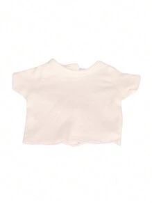 1pc Doll Clothing Set For 18-Inch American Doll, Doll Top With Multi-Colored Solid T-Shirts. Classic White Short Sleeve Top, Great For Summer Vacation. Perfect Birthday/Holiday/Toy Gift For Boys And Girls
