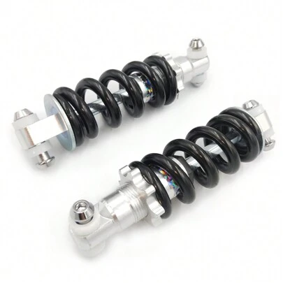 Amortiguador Trasero, Amortiguadores de Bicicleta, 2 Piezas 150mm 1500LBS Trasero con Muelles Helicoidales Amortiguadores, Amortiguadores de Resorte para Bicicleta, Scooter, Moto