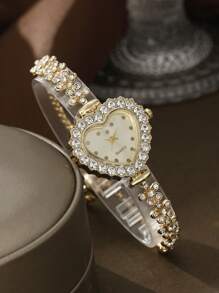 Jewelry Set Watch Combination, 2024 Bracelet Watch, Suitable As Gifts For Kids - Gold - View 6