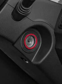 1pc Car One Key Start Button Decorative Ring With Diamond Inlaid Crystal Ignition Ring White(Pay Attention To Size , Not Applicable To All Car)