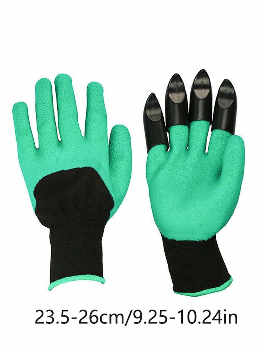 Gardening Work Gloves With Claws, Latex Foam For Planting, Landscaping