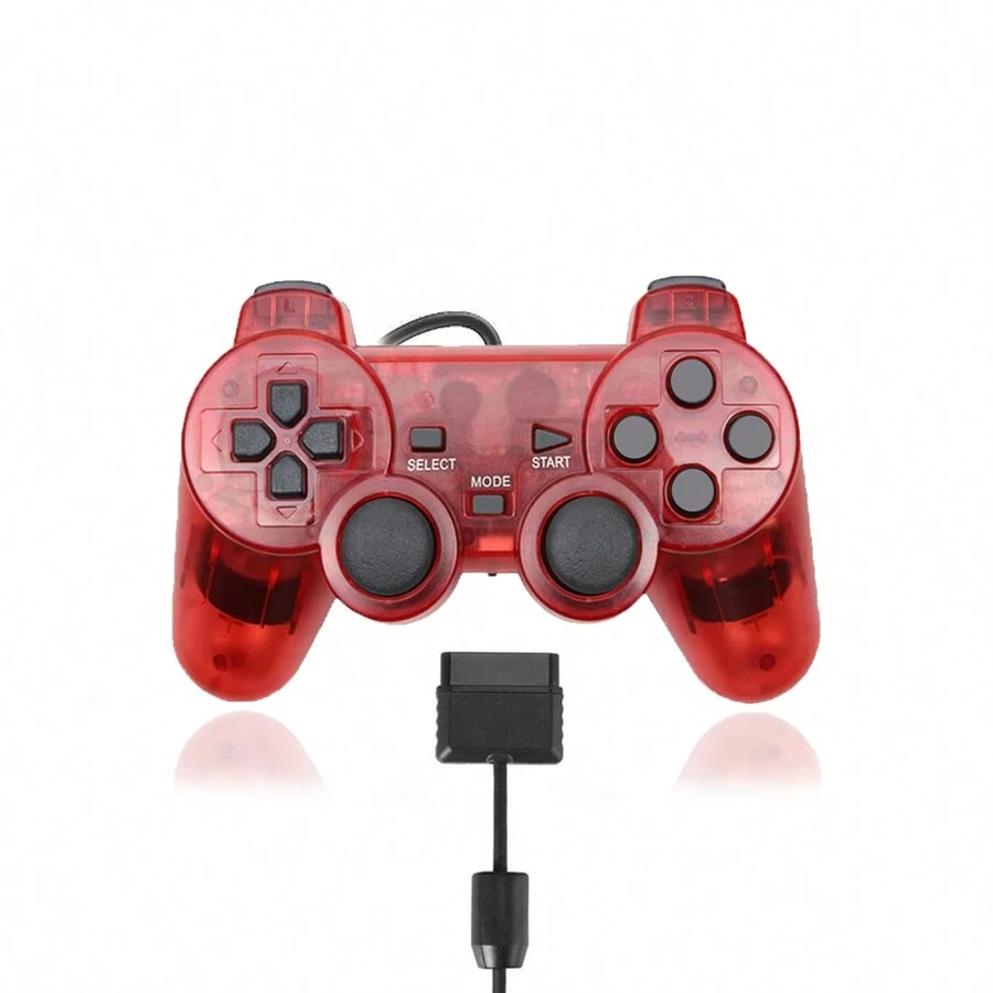Control Joystick Compatible con PS2 Y PS1 Joystick Control Alambrico PS2 Rojo - Rojo - Ver 1