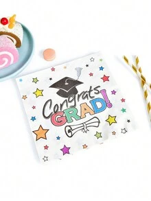 2024 Graduation Party Napkins, Disposable Paper Towels, Congratulation Graduation Party Decoration, 2024 Napkins - Multicolor - View 4