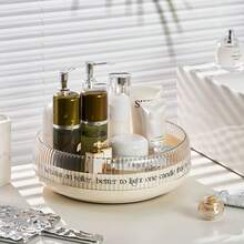 Rotating Fruit Plate Living Room Household Dry Fruit Plate Candy Nut Basket Snacks Arrangement Plate - Apricot - View 4