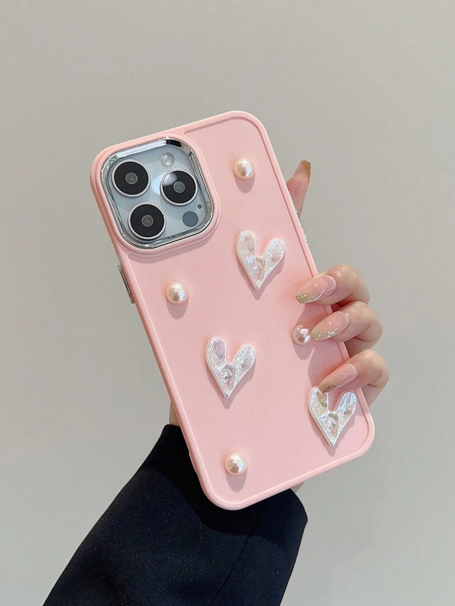 Hochwertige, elektroplattierte Herz-förmige Aufkleber für Apple Geräte geeignet - Verschiedenfarbig - Übersicht 1