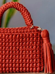 Women Tote Bags - Burnt Orange - View 2