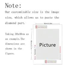 1pc DIY Diamond Painting Photo Custom Full Round Mosaic Decorative Paintings Wall Decor - Multicolor - View 8