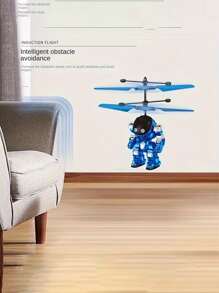 Smart Induction Flying Aircraft, Led Lighted Robot Warrior Induction Flying Toy, Suspended Gesture Induction Flying Ball - Multicolor - View 2