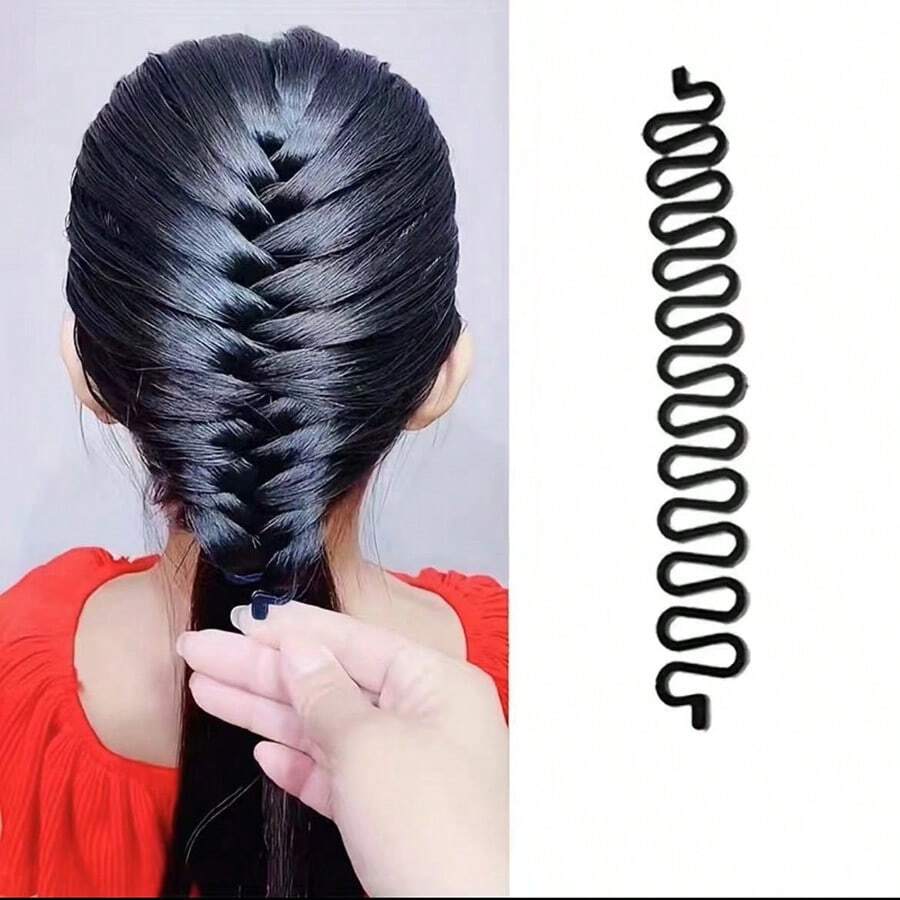 Set de 6 anillos bohemios de cuentas de color aleatorio para mujeres - Negro - Ver 1