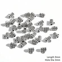 20 cái Màu Bạc Cổ Hợp kim Lớn Lỗ 3 chiều Trình kết nối Hạt Đối với DIY Vòng tay , Dây chuyền , Spacer Hạt - Nhiều màu - Xem 14