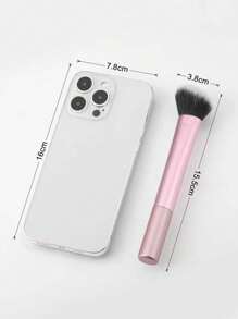 1pc Blush & Contour Brush, Perfect For Cheeks, Forehead, Chin, Nose, Blending & Sculpting, Suitable For Powder, Liquid, Cream,Foundation Brush,Concealer Brush,Blush Brush,Contour Brush,Blush Brush,Bronzer Brush,Powder Brush,Foundation Brush,Blush Brush - Pink - View 5