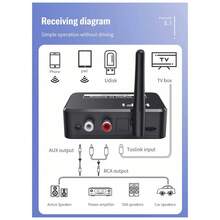 Adaptadores Rca Receptor Bluetooth 5.1convertidor Digital - Negro - Ver 6
