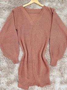 Women Cardigans - Bronze - View 3