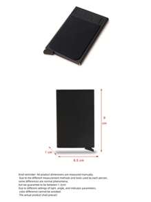 1 pièce Porte-cartes anti-RFID multi-fentes unisexe avec sangle élastique, organisateur de cartes de crédit en alliage d'aluminium, convenant pour un usage quotidien et pour Halloween