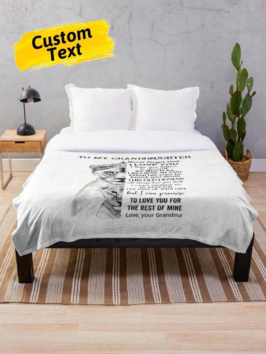 1 Stück Kundenspezifische Decke Mit Namen Für Meine Enkelin