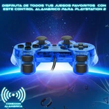 Control Joystick Compatible con PS2 Y PS1 Joystick Control Alambrico PS2 - Azul - Ver 5