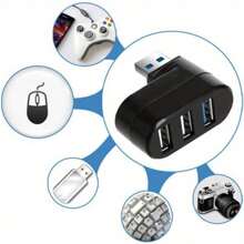 Hub Usb 3.0 De 3 Puertos - Expande, Conecta Y Acelera Tus Dispositivos | Transferencia Rápida, Amplia Compatibilidad Y Diseño Elegante - Negro - Ver 8