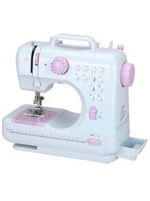 Multifunctional Sewing Machine 12 Types Of Patterns - White - View 6