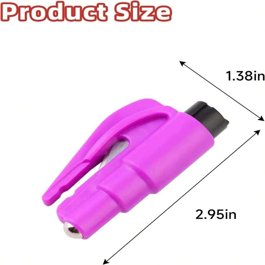 10Piece Safety Keychain Set SelfDefense Keychain Accessories, NoTouch Door Opener, Whistle