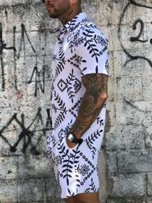 Men Shirt Co-Ords - 白色 - 查看 5