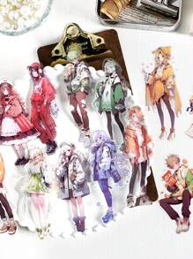 1 Pack Anime Music Theme Stickers For Scrapbook, Journal, And Decoration With Various Characters - Food Adventure - View 1