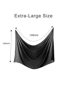1pc Black Bikini Scarf Beach Cover Up Sarong For Women - A - View 8