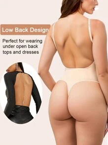 Sports Outdoor Shapewear Bodysuit For Women Slimming Tummy Control Seamless Full Body Shaper For Daily Sport Workout Fitness Cycling Yoga Gym Accessories For Belly Slimming Girdles, Lumbar Girdles For Belly Slimming Corset