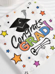 2024 Graduation Party Napkins, Disposable Paper Towels, Congratulation Graduation Party Decoration, 2024 Napkins - Multicolor - View 2