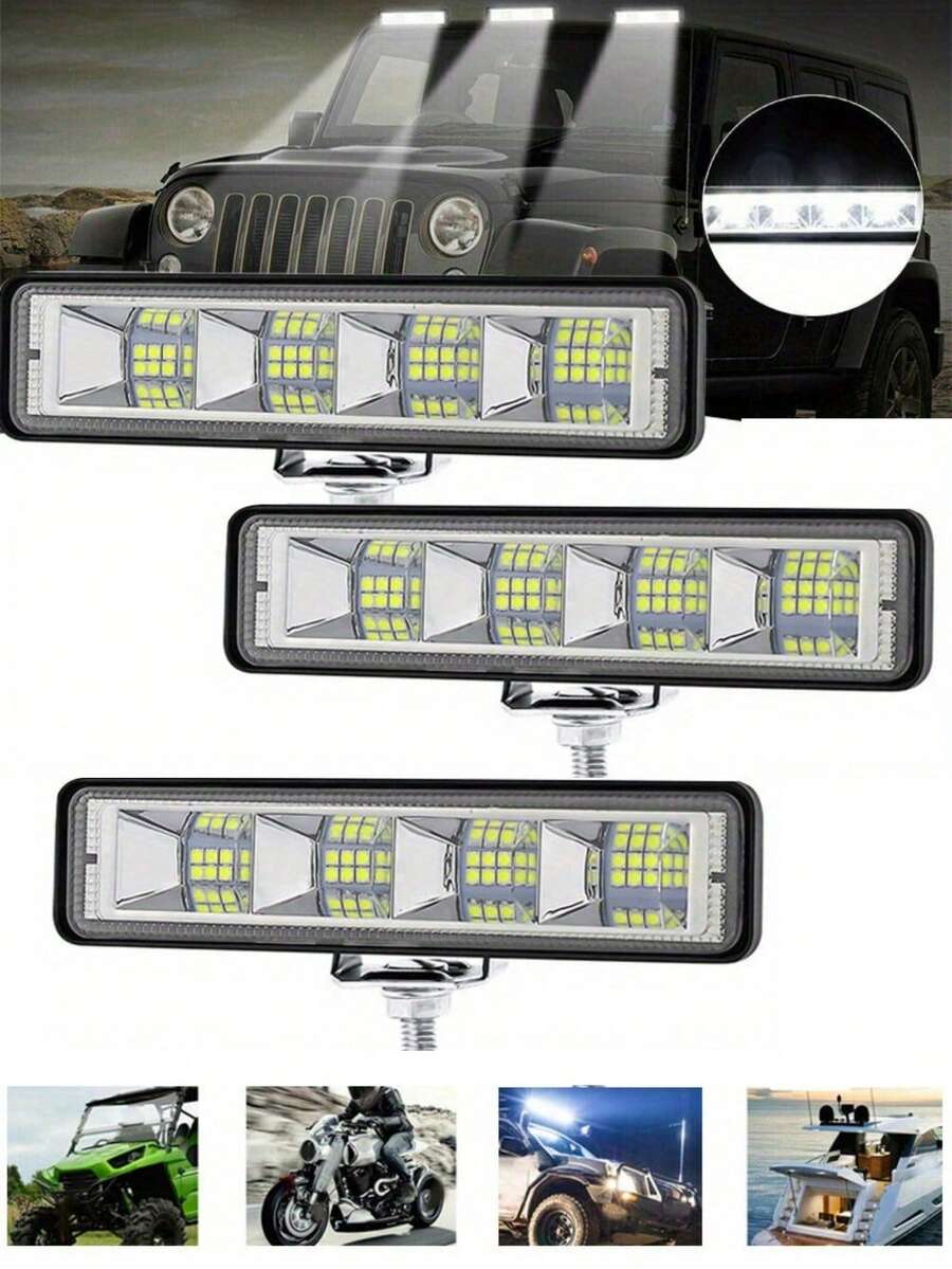 6英寸/15.24厘米铝制24LED汽车灯条汽车泛光灯改装灯工程辅助灯维修照明 - 24LED - 查看 1