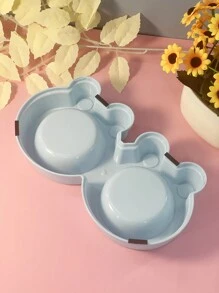 Suministros Para Mascotas Cuencos Dobles De Acero Inoxidable Con Diseño De Dibujos Animados Para Comida Y Agua De Perros Y Gatos