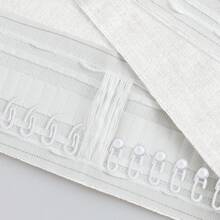Rideaux en lin pour chambre à coucher – Rideaux semi-transparents texturés en toile de jute avec passe-tringle, rideaux d'intimité filtrant la lumière pour salon de ferme