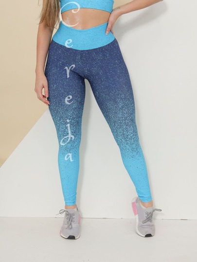 Calça Legging Degrade roupa academia fitness