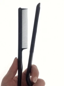 1 Pièce Peigne De Lissage De Cheveux En Forme De V, Convient Pour La Coiffure De Salon Et À Domicile, Pliable Et Facile À Utiliser, Pour La Coupe, Le Démêlage Et Le Lissage