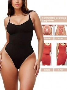 Sports Outdoor Shapewear Bodysuit For Women Slimming Tummy Control Seamless Full Body Shaper For Daily Sport Workout Fitness Cycling Yoga Shapewear Shorts Gym Accessories For Belly Slimming Girdles, Lumbar Girdles For Belly Slimming Corset