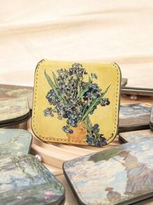 1个方形可折叠不锈钢化妆镜,8K高清,防碎,是送给妈妈、阿姨、奶奶、女儿、侄女、姐妹、新娘和伴娘的理想礼物,适合节日、生日、婚礼、母亲节和情人节等场合。 化妆、价格实惠、房间装饰、梳妆台、旅行、卧室、化妆配件、镜子、化妆镜、迷你镜、便携镜、小镜子、手持镜、价格实惠、圣诞礼物、化妆品、化妆工具、便宜货、礼物、女士礼物、圣诞礼物 - 彩色 - 查看 5