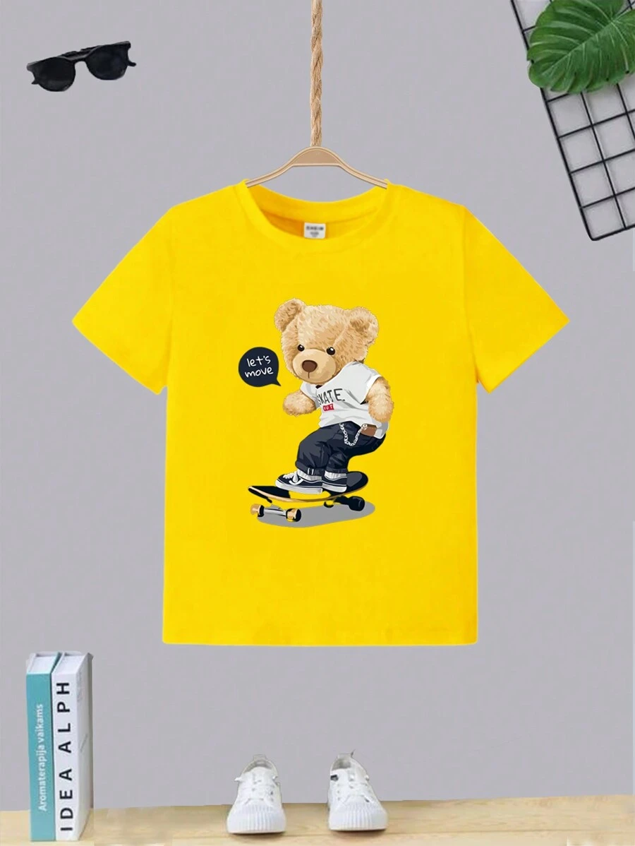 Tween Boys Shirts - Màu vàng - Xem 1