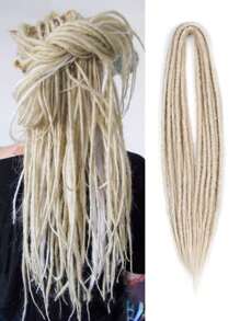 Double Ended Dreadlock Extensions Synthetic Dreads Extensions Hippie Style Fake Dreads 5 Strands DE Crochet Dreadlocks Extensions For White Woman