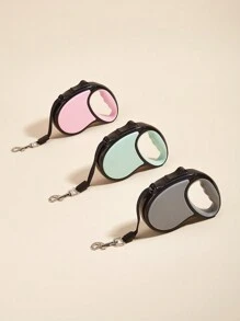 1 Pieza De 3m/5m Correa Retráctil Para Mascotas Automática Resistente A Rayones Con Colores Tipo Macaron Y Cubierta De Carcasa Con Textura Mate