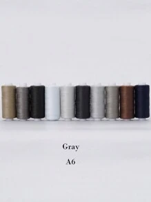 Thread For Sewing Polyester All-Purpose Sewing Threads 10 Colors 400Yards Sewing Thread Machine And Hand Stitching Dark Blue, Light Blue, Navy Blue(Various Options) - Multicolor - View 7