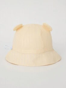 TUTUYA 0-24 Months Baby Bucket Hat, Cartoon Embroidered Sun Protection Hat, Soft & Comfortable Cute Bear Design Children All Season Sun Hat, Drawstring Adjustable Size, Suitable For Daily/Outdoor/Travel - Camel - View 6